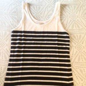 French Connection Striped Tank Top L